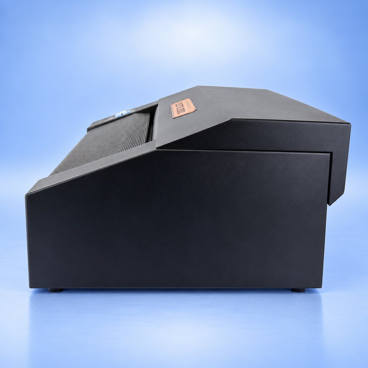 Dispositivo industriale Elite 200 su sfondo blu
