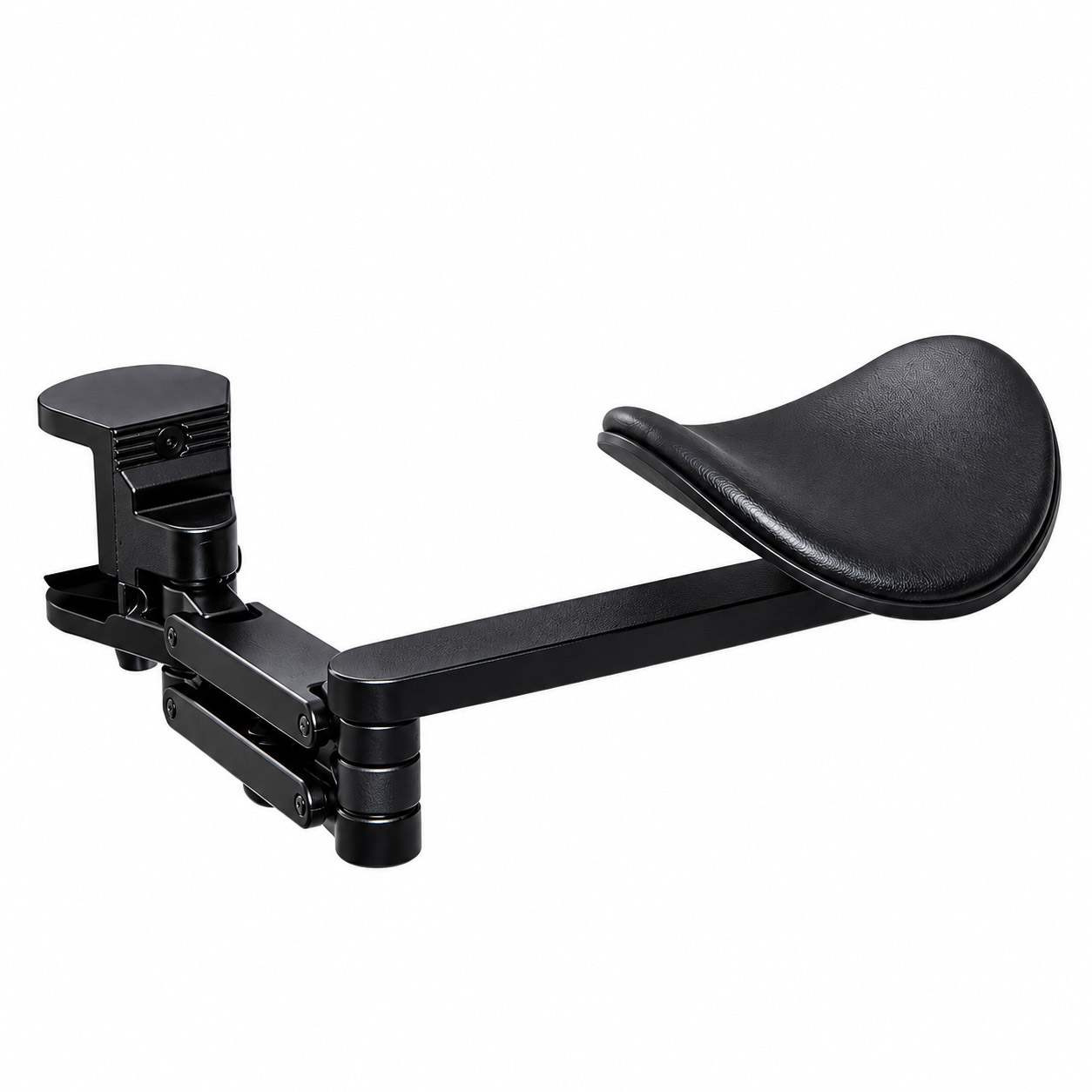 Bracciolo ergonomico da scrivania nero
